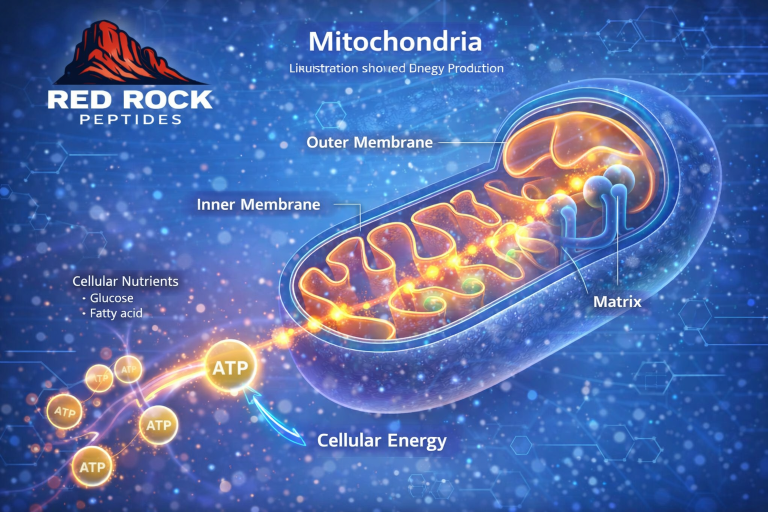 Energy flow in mitochondria Mots-c 